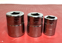 Snap On  3/8" Drive 18mm, 16mm, 12mm Metric 6 Point Shallow Sockets 3 x LOT used