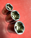 Snap On  3/8" Drive 18mm, 16mm, 12mm Metric 6 Point Shallow Sockets 3 x LOT cost