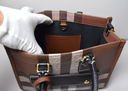 Burberry Freya Shopping Tote Check Canvas with Leather - Mini – photo-1