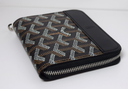 Goyard Matignon Mini Wallet Zip Black Pouch Clutch Small Leather Canvas with delivery
