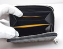 Goyard Matignon Mini Wallet Zip Black Pouch Clutch Small Leather Canvas in Boston