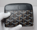 Goyard Matignon Mini Wallet Zip Black Pouch Clutch Small Leather Canvas – photo-2