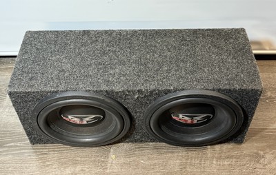 Old School Rockford Fosgate PUNCH HX2 RFD2112 Dual 4 Ohm Subwoofer 2x12 Box #1