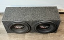 Old School Rockford Fosgate PUNCH HX2 RFD2112 Dual 4 Ohm Subwoofer 2x12 Box used