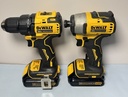 DEWALT DCF809 / DCD708 Impact Driver & Drill, Batteries & Charger, Bag used