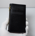 SAINT LAURENT Card Case Grain Leather YSL Gold Hardware Black in Boston