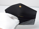 SAINT LAURENT Card Case Grain Leather YSL Gold Hardware Black at best price