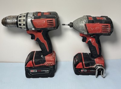 Milwaukee 2401-20 M12, 49-24-0171 Light, 2601-20 Drill, 2650-20Drill w batteries #1