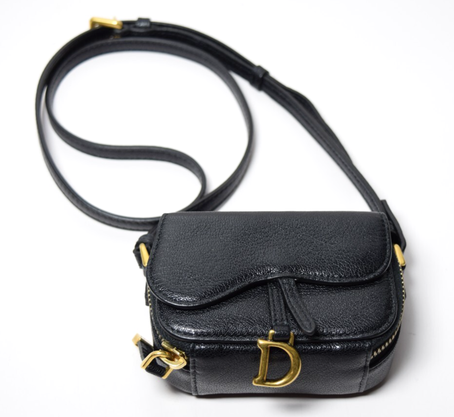 CHRISTIAN DIOR Mini Saddle Strap Pouch #1