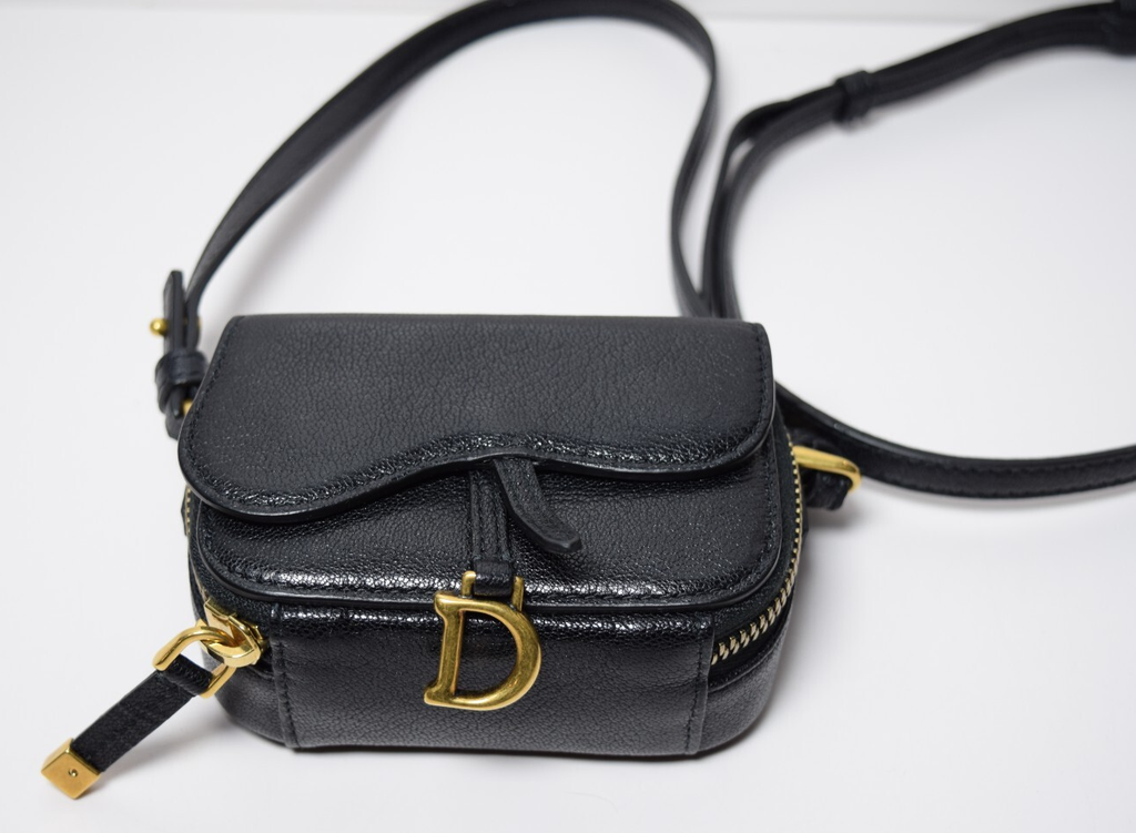 CHRISTIAN DIOR Mini Saddle Strap Pouch #4