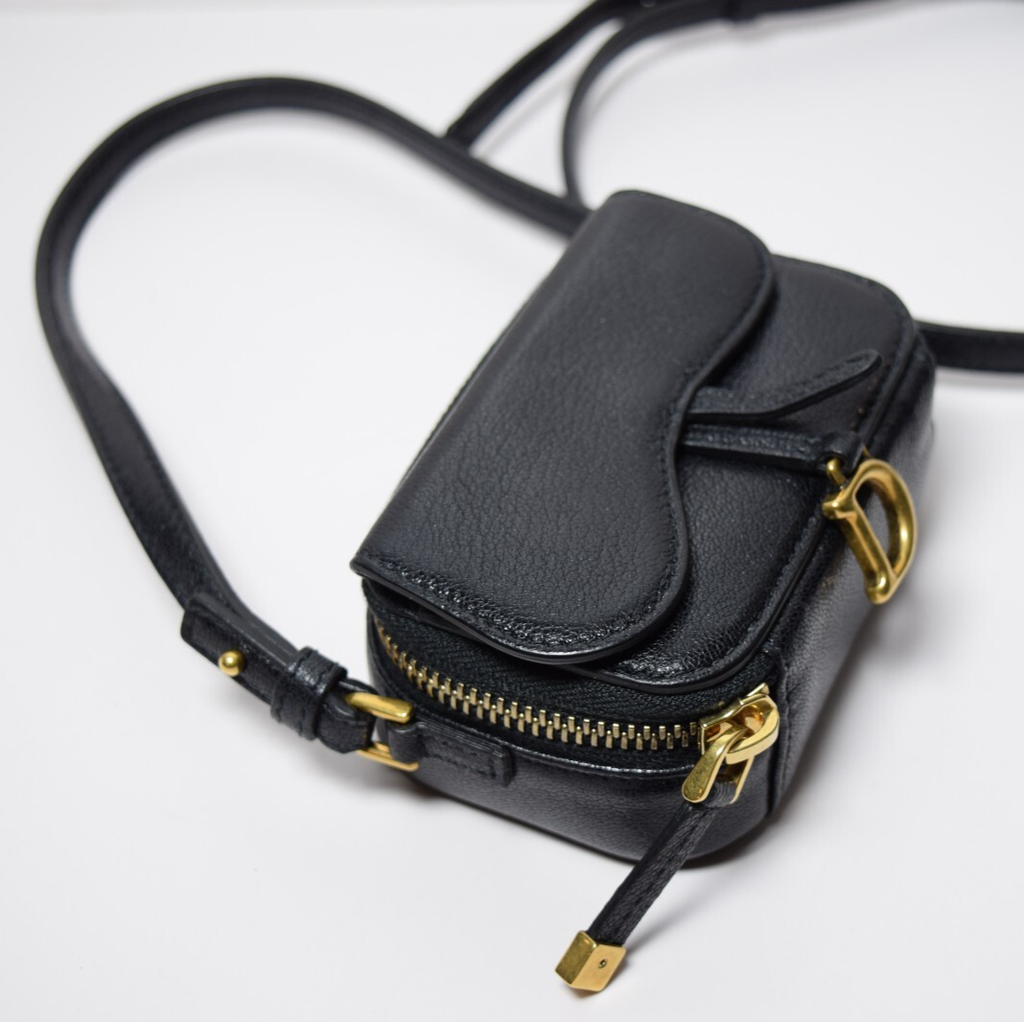 CHRISTIAN DIOR Mini Saddle Strap Pouch #5