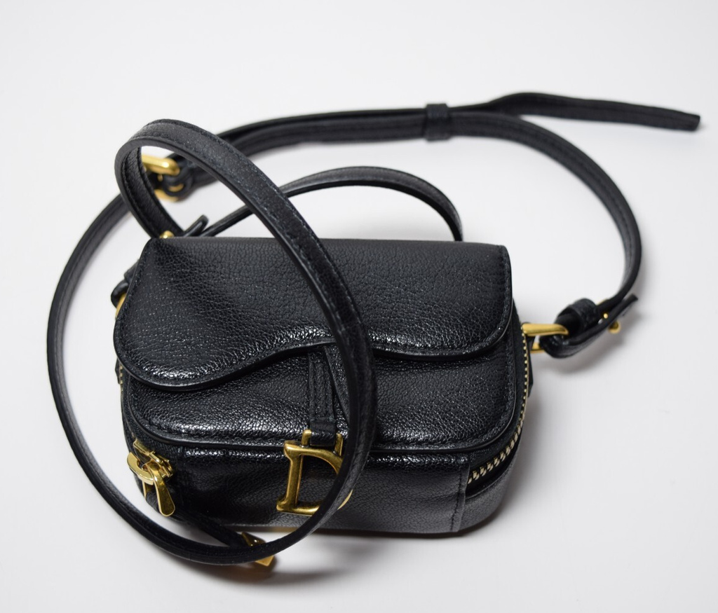 CHRISTIAN DIOR Mini Saddle Strap Pouch #7