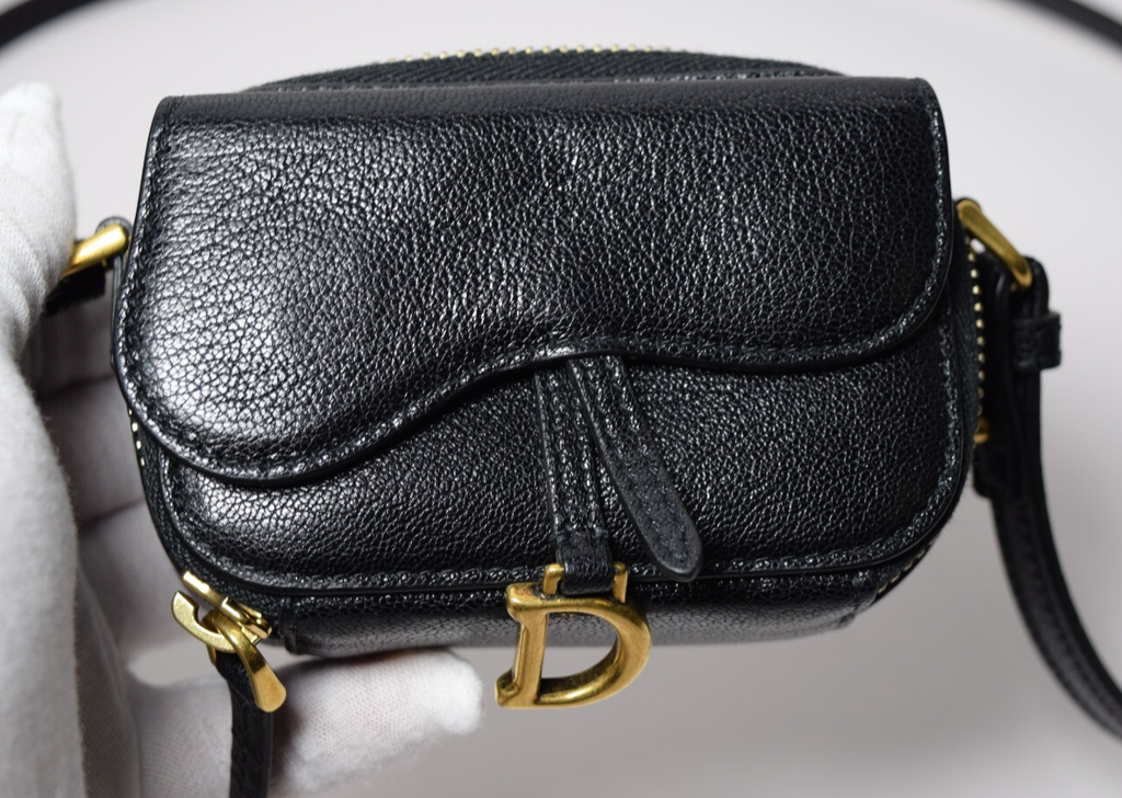CHRISTIAN DIOR Mini Saddle Strap Pouch #13