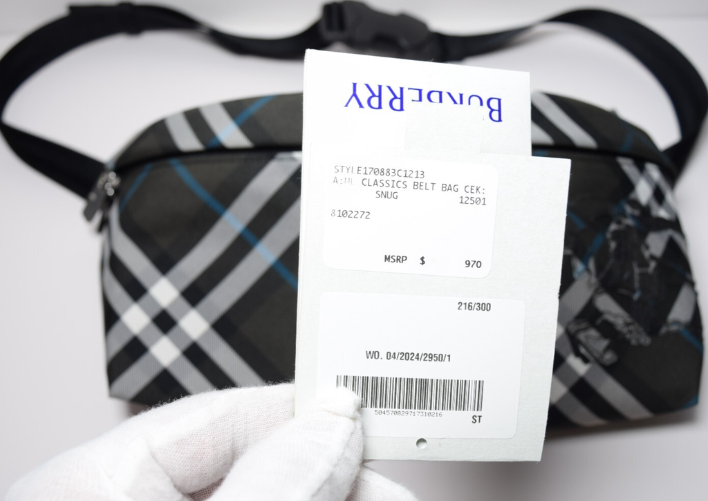 Brand New - Burberry Check Belt Bag in Snug #9