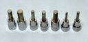 Snap On 7 pc 3/8" Drive Metric Hex Bit Socket Set 4-10 mm used