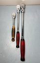 Set Of 2 Icon Ratchets R2LFG  3/8 in , R3LFG 1/2 in + Gearwrench 81208T 3/8 in used