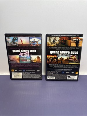 Grand Theft Auto Vice City & San Andreas CIB WORKING Playstation 2 See Photos #1