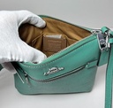 NWT - Coach Crossgrain Leather Mini Rowan File Bag CE871 Bright Green with delivery