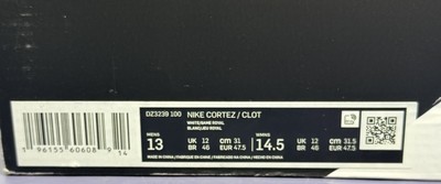DZ3239-100 CLOT Nike Cortez White and Game Royal BRUCE LEE ED. DEADSTOCK #6