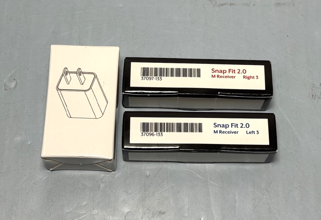 Starkey Edge AI 24 mRIC R Hearing Aids + SL 2.0 Charger + Receivers – Open Box #6