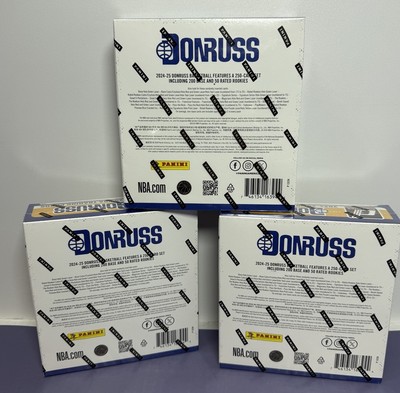 LOT of 3 2024-25 PANINI Donruss NBA Basketball Mega Box Factory Sealed #1