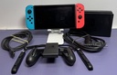 Nintendo Switch Video Game Console HAC-001(-01) Red/Blue W/ SD card used