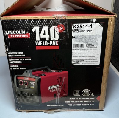 Lincoln Electric 140 Amp MIG and FluxCore Wire Feed Weld 140HD K2514-1 Open Box #4