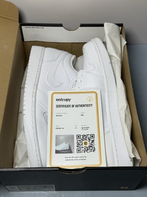 NEW - Nike Air Jordan 1 Low Shoes 'Triple White' 553558-136 US Men's Size-12 #5