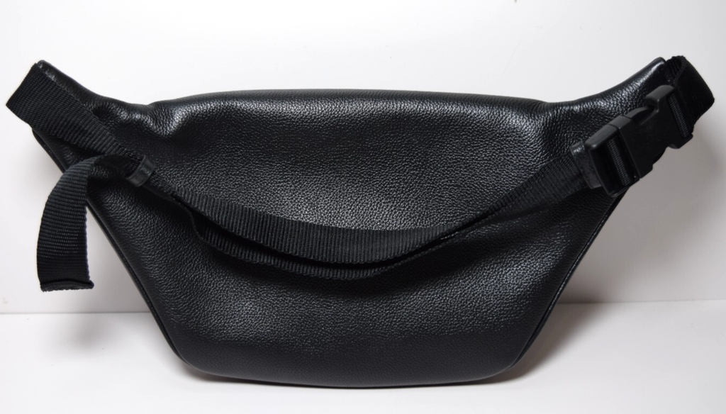 Balenciaga Grained Calfskin Tape Logo Explorer Belt Bag #6