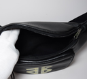 Balenciaga Grained Calfskin Tape Logo Explorer Belt Bag in Boston