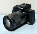 Canon EOS M50 Mark II With EF-M 55-200mm Image Stabilized + 64GB Card +battery used