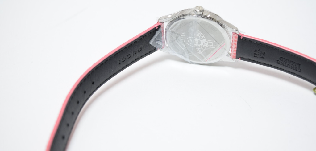 Gucci G-timeless Slim Black Moonphase Pink Leather Swiss Quartz Watch - 35mm #6