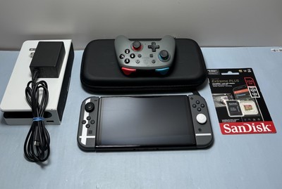 Nintendo Switch OLED Super Smash Bros. Ultimate Ed. 64GB Console + Extras #3