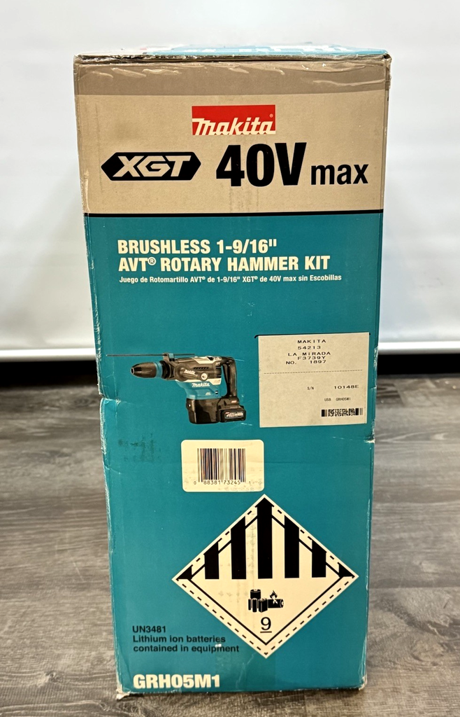 Makita 40V Max XGT Brushless Cordless 1-9/16 in. AVT Rotary Hammer Kit GRH05M1 #3