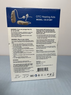 Ceretone Solid OTC Rechargeable Hearing Aid - Model: CE-D12BT #1