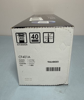 HP 201A Cyan Original LaserJet Toner Cartridge (CF401A) Brand New #2