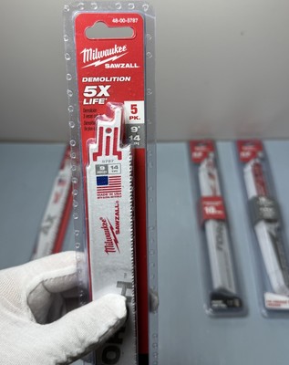 Milwaukee SAWZALL Demolition Blade Bundle - 5 Packs (AX + TORCH) 9" Blades - NEW #3