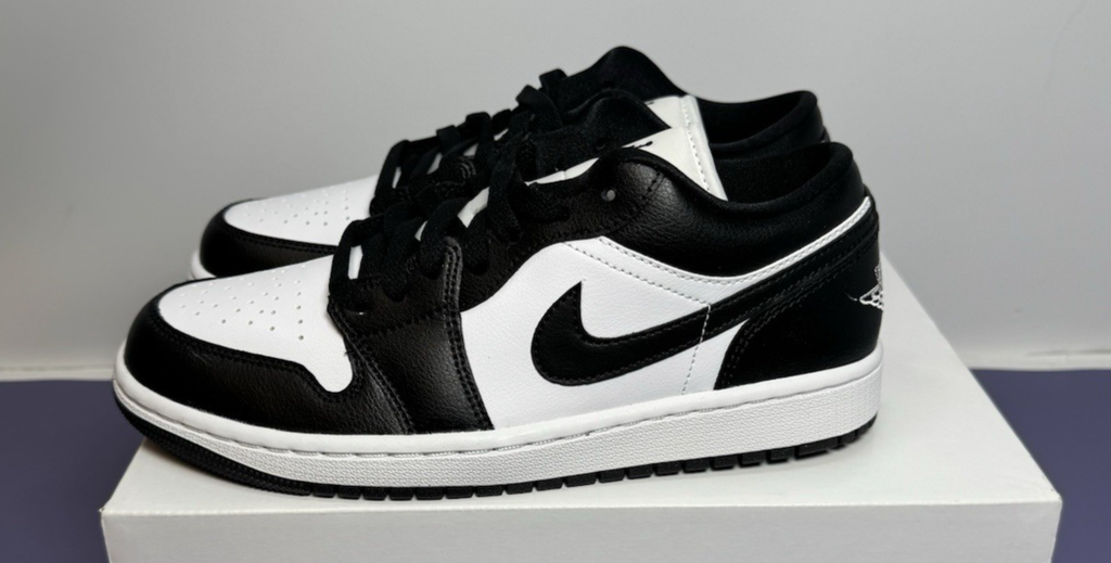 New - Nike Women's Air Jordan 1 Low Panda Black White DC0774-101 US Size 8 #2