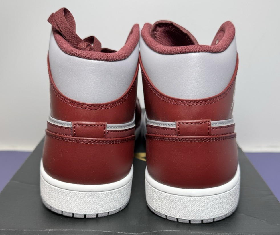 New Air Jordan Air Jordan 1 Mid 'Cherrywood Red' DQ8426-615 Men's US Size 12 #4