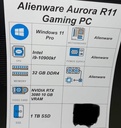 Alienware Aurora R11 Intel Core i9-10900KF, RTX 3080, 32 GB RAM 1TB SSD, W11Pro cost