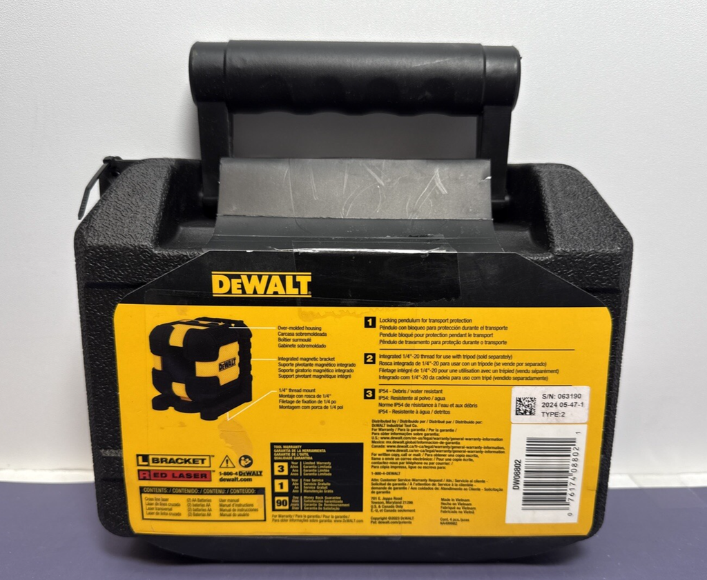 DEWALT Green Self-Leveling Cross Line Laser Level - DW08802 #1