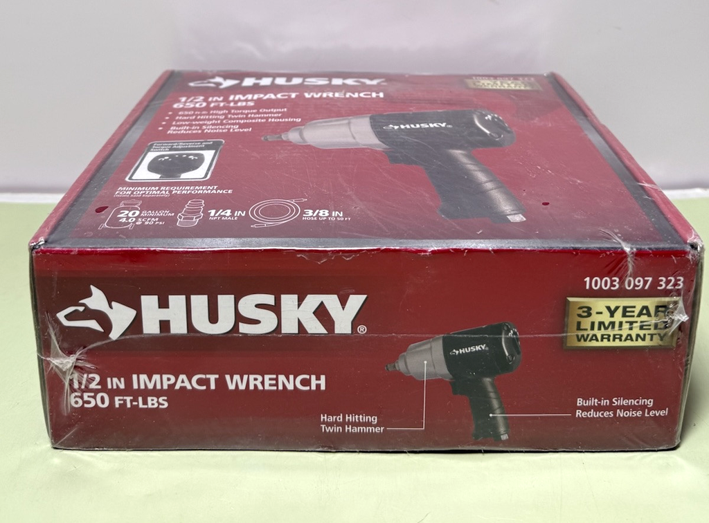 Husky 1003097323 1/2" Pneumatic 650 FT-LBS Impact Wrench #4
