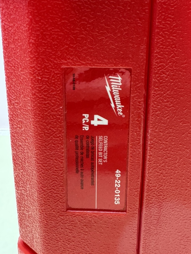 Milwaukee 49-22-0135  4pc Contractor Selfeed Bit Kit (New/ Open Box) #5