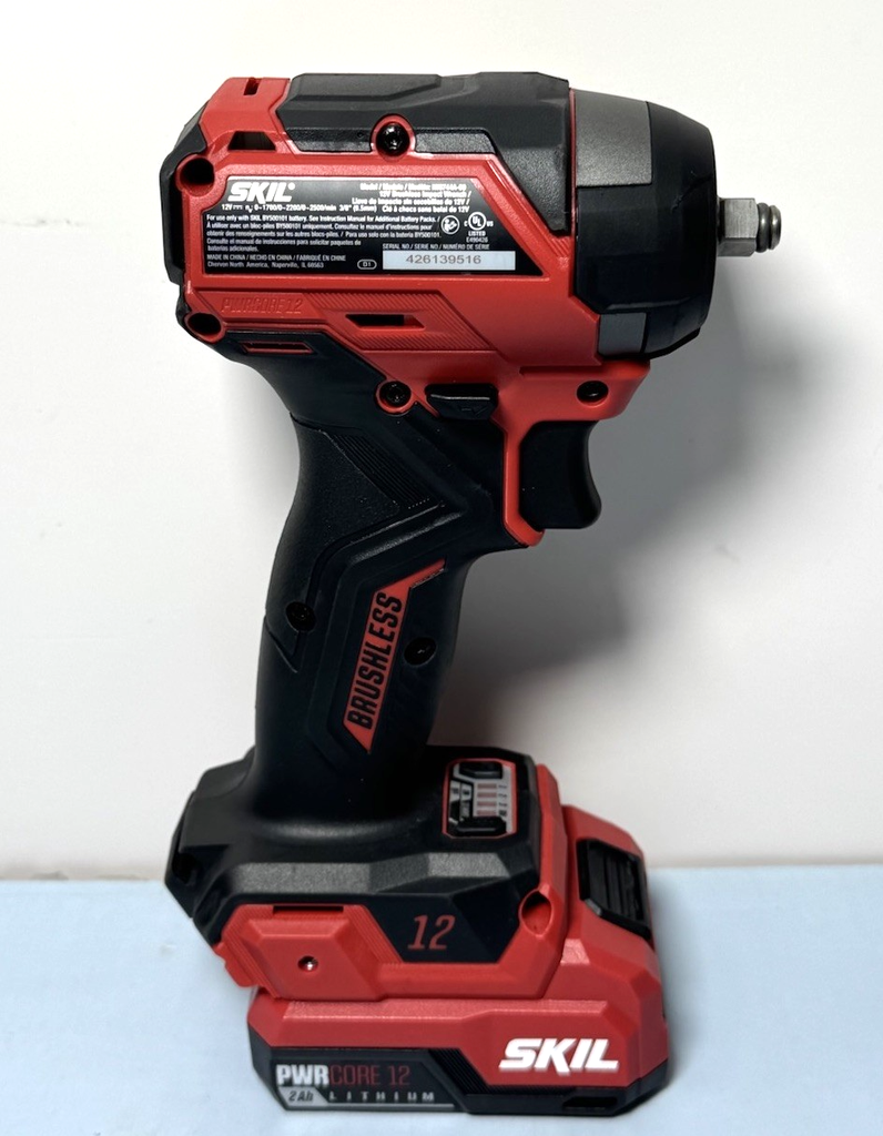 SKIL PWRCORE12 Brushless 3/8" Driver IW6744A-00 Impact Wrench W2.0 Ah battery #1