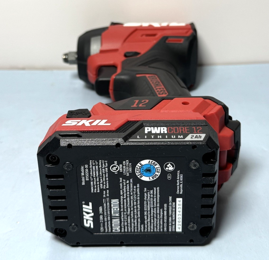 SKIL PWRCORE12 Brushless 3/8" Driver IW6744A-00 Impact Wrench W2.0 Ah battery #4