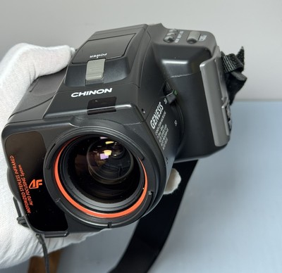 Chinon Genesis AF 35mm Film Camera w/ 35-80mm Zoom Lens & Case – Untested #2