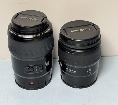 Minolta Maxxum 7xi Camera 2 Lens AF 28-105 AF 100-300 w/ Bag & Manual #3
