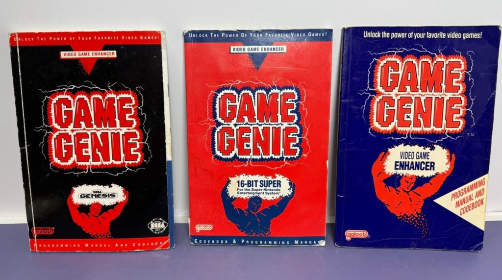 Game Genie Lot NES SNES Sega Genesis – Tested & Working – w/ Official Code Books #7