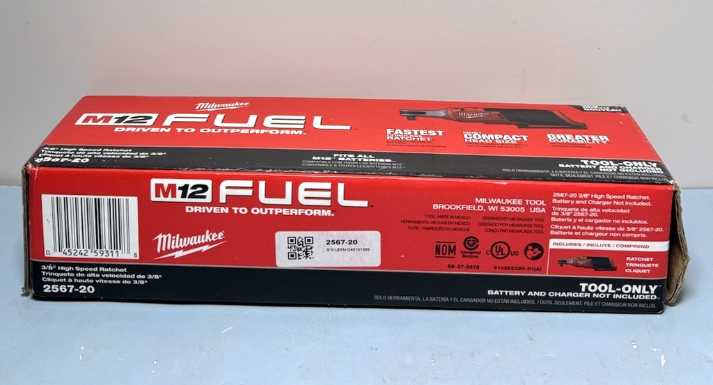 Milwaukee M12 FUEL 2567-20 12-Volt Cordless High Speed 3/8 in Ratchet Bare Tool #2