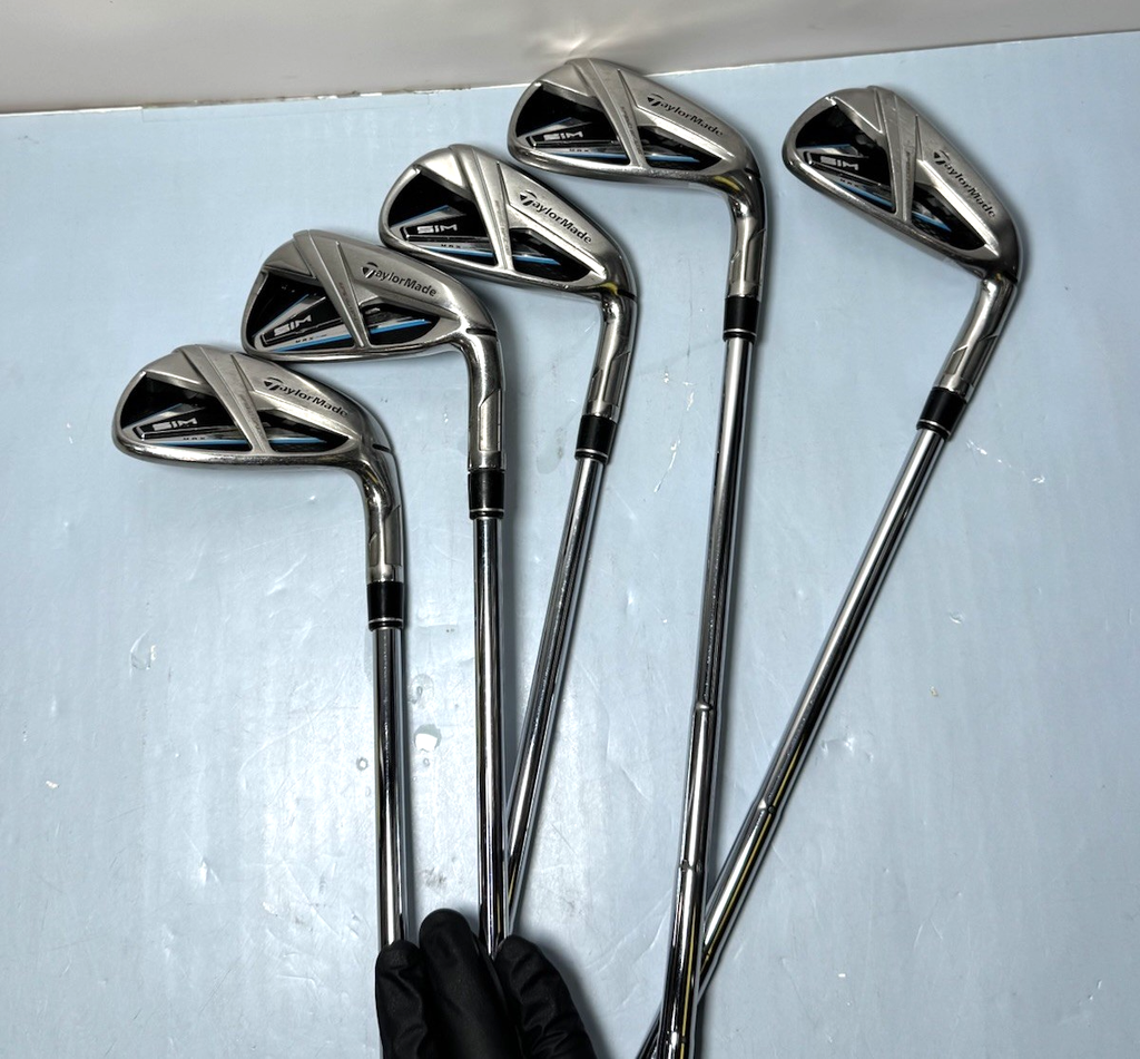 TaylorMade SIM MAX Iron Set 5-9 Dynamic Gold X100 Shaft-Great condition X-Flex #2